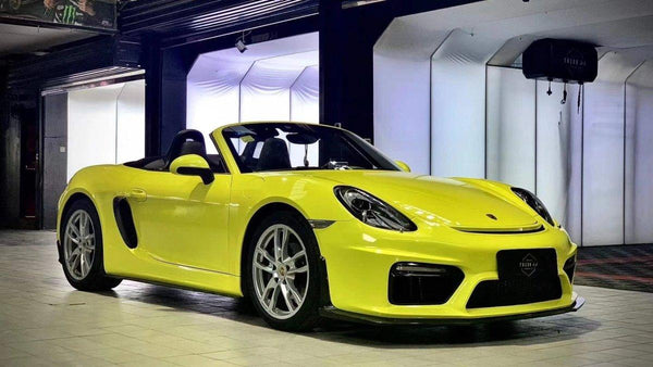 Porsche 981 Boxster (Base / S / GTS / Spyder) 2012 2013 2014 2015 2016 with Aftermarket Parts - Side Skirts Carbon Fiber / FRP from CMST Tuning