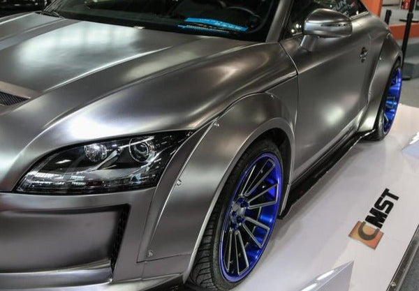 Audi TT TTS TTRS MK2 8J 8.5J 2007 2008 2009 2010 2011 2012 2013 2014 2015 with Aftermarket Parts - Widebody Wheel Arches Carbon Fiber / FRP from CMST Tuning