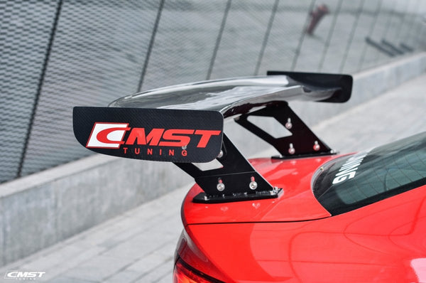 Audi RS3 S3 A3 8V/8V.5 2014 2015 2016 2017 2018 2019 2020 with Aftermarket Parts - V1 Style Rear Wing Carbon Fiber from CMST Tuning