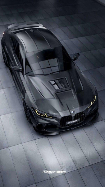BMW M3 / M3C G80 G81 2021-ON & M4 / M4C G82 G83 2021-ON with Aftermarket Parts - Carbon Fiber & FRP Front Bumper Set  from  CMST Tuning 