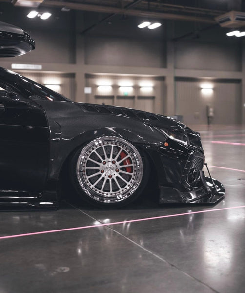 Honda Civic Type-R FK8 2017-2021 with Aftermarket Parts - Front Fenders Carbon Fiber/FRP from CMST Tuning