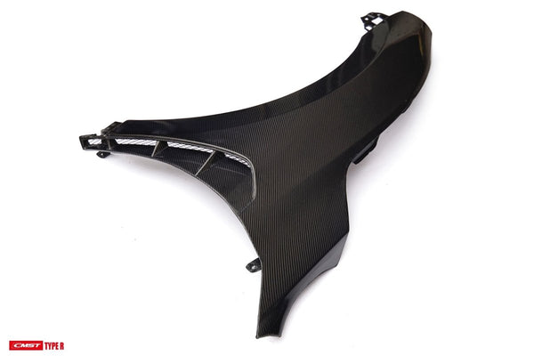 Honda Civic Type-R FK8 2017-2021 with Aftermarket Parts - Front Fenders Carbon Fiber/FRP from CMST Tuning