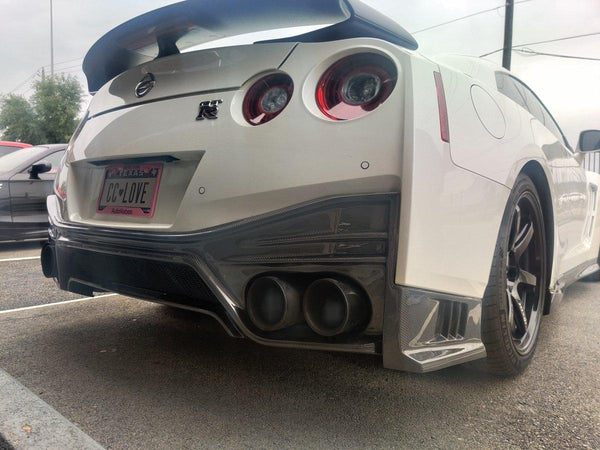 Nissan GTR Nismo T-Spec Black Edition Track Eidtion Premium Pure 2008-2023 (2017+ rear bumper is required for 2008-2016 model year) with Aftermarket Parts - Nismo Style Rear Bumper & Diffuser Carbon Fiber/FRP/PP from CMST Tuning