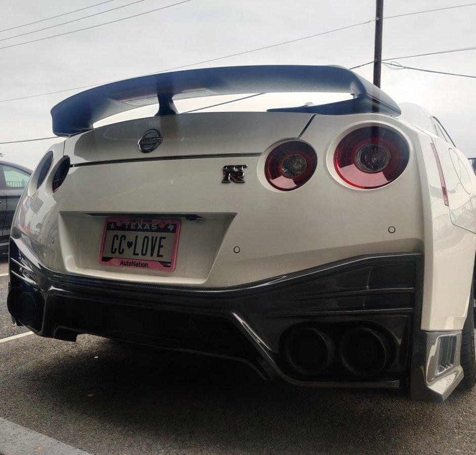 Nissan GTR Nismo T-Spec Black Edition Track Eidtion Premium Pure 2008-2023 (2017+ rear bumper is required for 2008-2016 model year) with Aftermarket Parts - Nismo Style Rear Bumper & Diffuser Carbon Fiber/FRP/PP from CMST Tuning