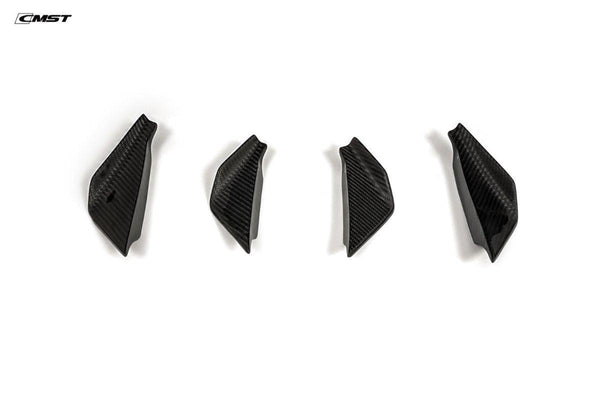 Aston Martin DB11 V8 V12 2017 2018 2019 2020 2021 2022 2023 with Aftermarket Parts - Front Canards Pre-preg Carbon Fiber from CMST Tuning