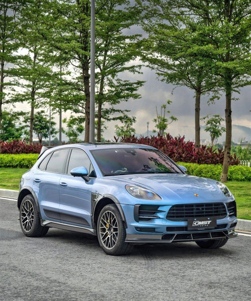 Porsche Macan 95B.2 Base/S 2019 2020 2021 with Aftermarket Parts - Front Lip Carbon Fiber / FRP from CMST Tuning