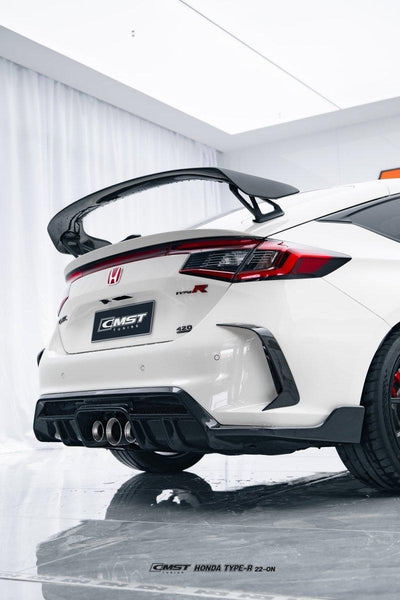 Honda Civic Type-R FL5 2023-ON with Aftermarket Parts - Pre-preg Carbon Fiber/FRP Rear Diffuser from CMST Tuning
