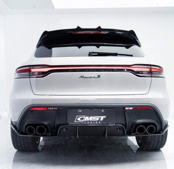 Porsche Macan 95B.3 Base/S/T 2022 2023 2024 2025 with Aftermarket Parts - Rear Diffuser Carbon Fiber / FRP from CMST Tuning