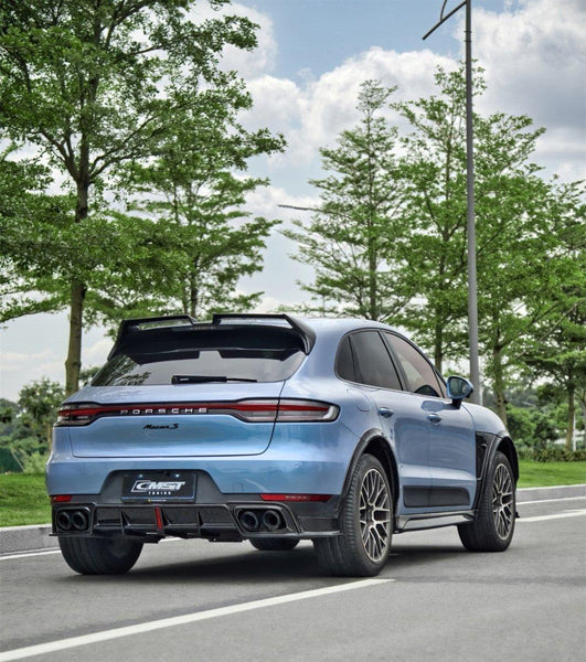 Porsche Macan 95B.1 Base/S/GTS/Sport Edition/Turbo 2015 2016 2017 2018 & Macan 95B.2 Base/S/GTS/Turbo 2019 2020 2021 with Aftermarket Parts - Rear Diffuser Carbon Fiber / FRP from CMST Tuning