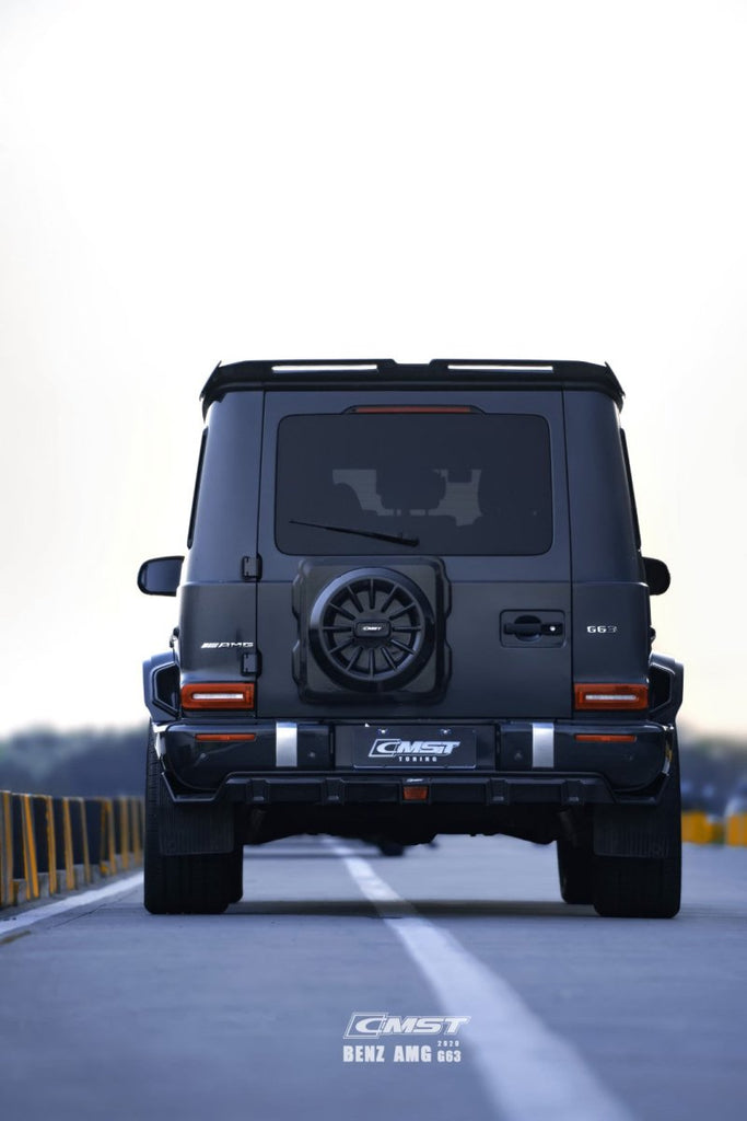 thumbnail image 2 of Front Roof Spoiler Fits For Mercedes Benz G Class W463 G500 G550 G55 G63 G65 AMG Wagon 2013-2018 Custom Parts Carbon Fiber Window Wing Lip Spoiler Body Kits Factory Outlet (with Led 2 of 14
