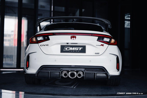 Honda Civic Type-R FL5 2023-ON with Aftermarket Parts - Pre-preg Carbon Fiber/FRP Rear Wing from CMST Tuning