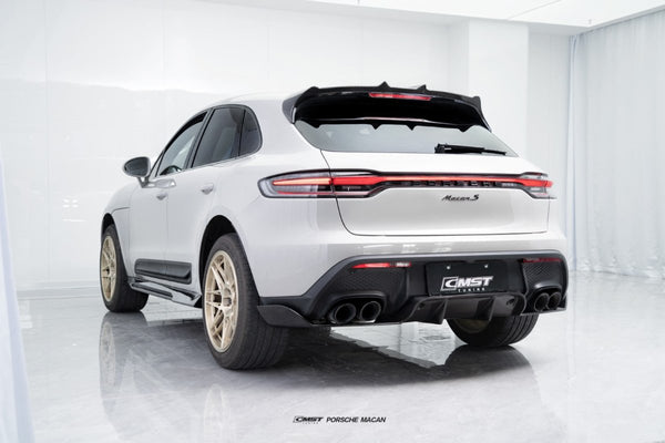 Porsche Macan 95B.3 Base/S/T 2022-2025 with Aftermarket Parts - Rear Roof Spoiler Carbon Fiber / FRP from CMST Tuning