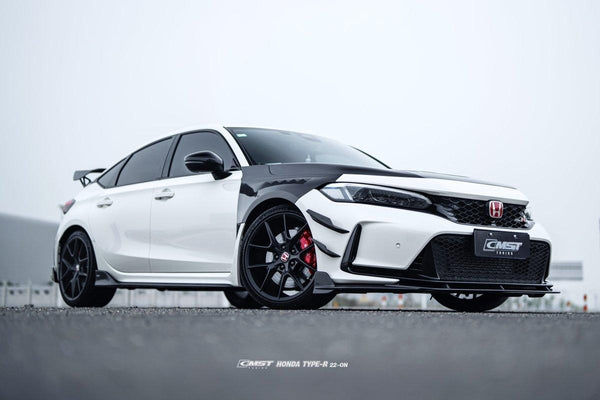 Honda Civic Type-R FL5 2023-ON with Aftermarket Parts - Pre-preg Carbon Fiber/FRP Side Skirts from CMST Tuning
