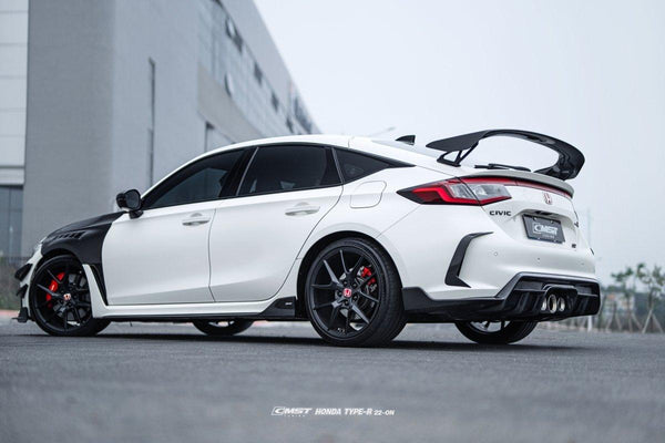 Honda Civic Type-R FL5 2023-ON with Aftermarket Parts - Pre-preg Carbon Fiber/FRP Side Skirts from CMST Tuning