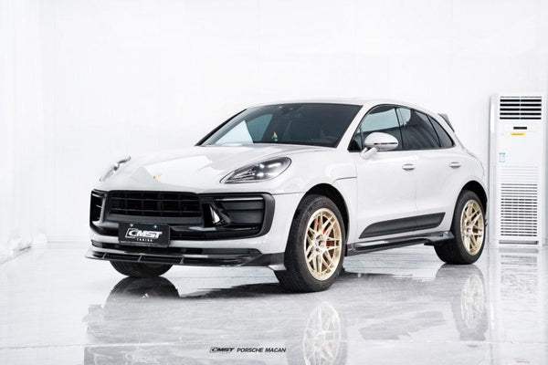 Porsche Macan 95B.3 Base/S/T 2022-2025 with Aftermarket Parts - Side Skirts Carbon Fiber / FRP from CMST Tuning
