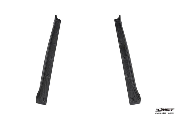 Porsche Macan 95B.1 Base/S/GTS/Sport Edition/Turbo 2015 2016 2017 2018 & Macan 95B.2 Base/S/GTS/Turbo 2019 2020 2021 with Aftermarket Parts - Side Skirts Carbon Fiber / FRP from CMST Tuning