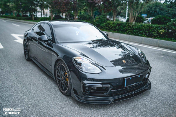 Porsche Panamera 971 971.2 RWD/Base/4/4S 2021-2023 with Aftermarket Parts - Pre-preg Carbon & FRP Upper Valences from CMST Tuning