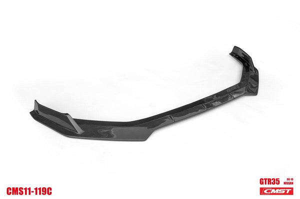 Nissan GTR Nismo Black Edition Track Eidtion Premium Base 2008-2016 (for installation on 2017-2024 vehicles, 2008-2016 hood is recommended) with Aftermarket Parts - Stage 2 Style Front Bumper & Lip (Undertray & DRL included) Carbon Fiber / FRP from CMST Tuning