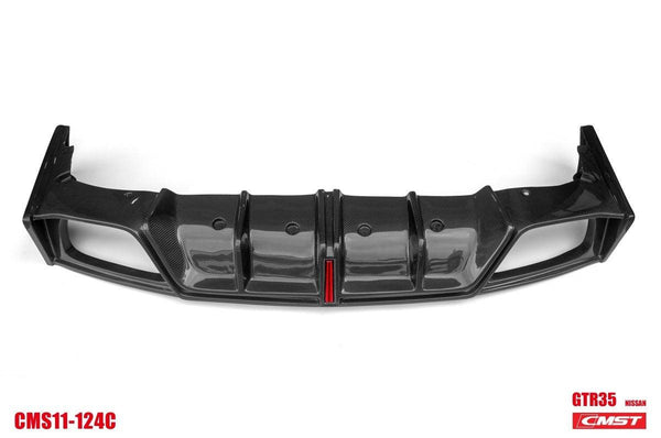 Nissan GTR Nismo T-Spec Black Edition Track Eidtion Premium Pure 2008-2023 with Aftermarket Parts - Stage 2 Style Rear Bumper &amp; Diffuser Carbon Fiber / FRP&nbsp;from CMST Tuning