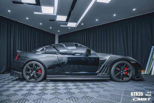 Nissan GTR Nismo T-Spec Black Edition Track Eidtion Premium Pure 2008-2023 with Aftermarket Parts - Stage 2 Style Rear Bumper &amp; Diffuser Carbon Fiber / FRP&nbsp;from CMST Tuning