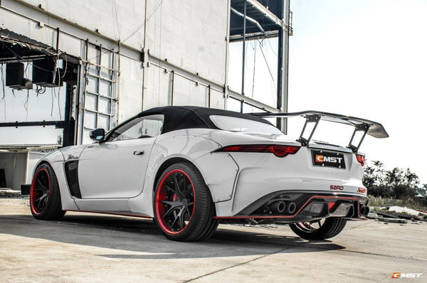 Jaguar F-Type SVR R S Base 2014-2020 with Aftermarket Parts - Widebody Wheel Arches Carbon Fiber / FRP from CMST Tuning

