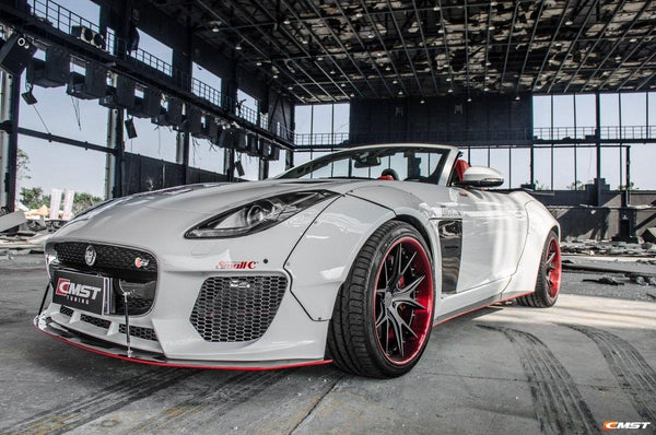 Jaguar F-Type SVR R S Base 2014-2020 with Aftermarket Parts - Widebody Wheel Arches Carbon Fiber / FRP from CMST Tuning
