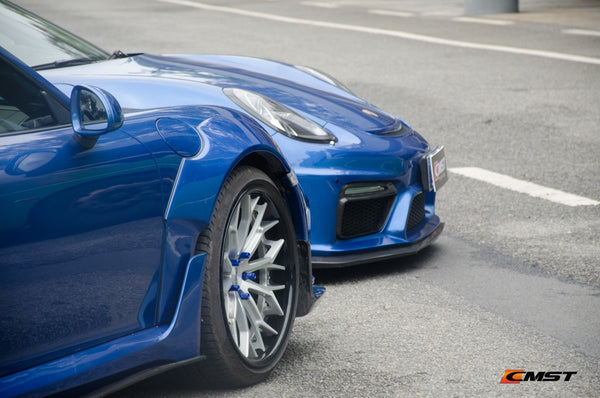 Porsche 991 991.1 911 Carerra Base/S/T 2012 2013 2014 2015 2016 & 991 991.2 911 Carerra Base/S/T 2017 2018 2019 with Aftermarket Parts - Classic Style Widebody Wheel Arches Carbon Fiber / FRP from CMST Tuning