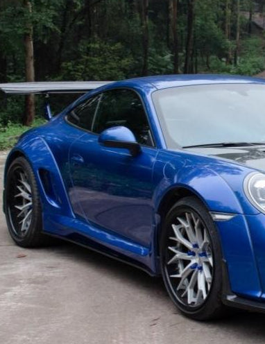 Porsche 991 991.1 911 Carerra Base/S/T 2012 2013 2014 2015 2016 & 991 991.2 911 Carerra Base/S/T 2017 2018 2019 with Aftermarket Parts - Classic Style Widebody Wheel Arches Carbon Fiber / FRP from CMST Tuning