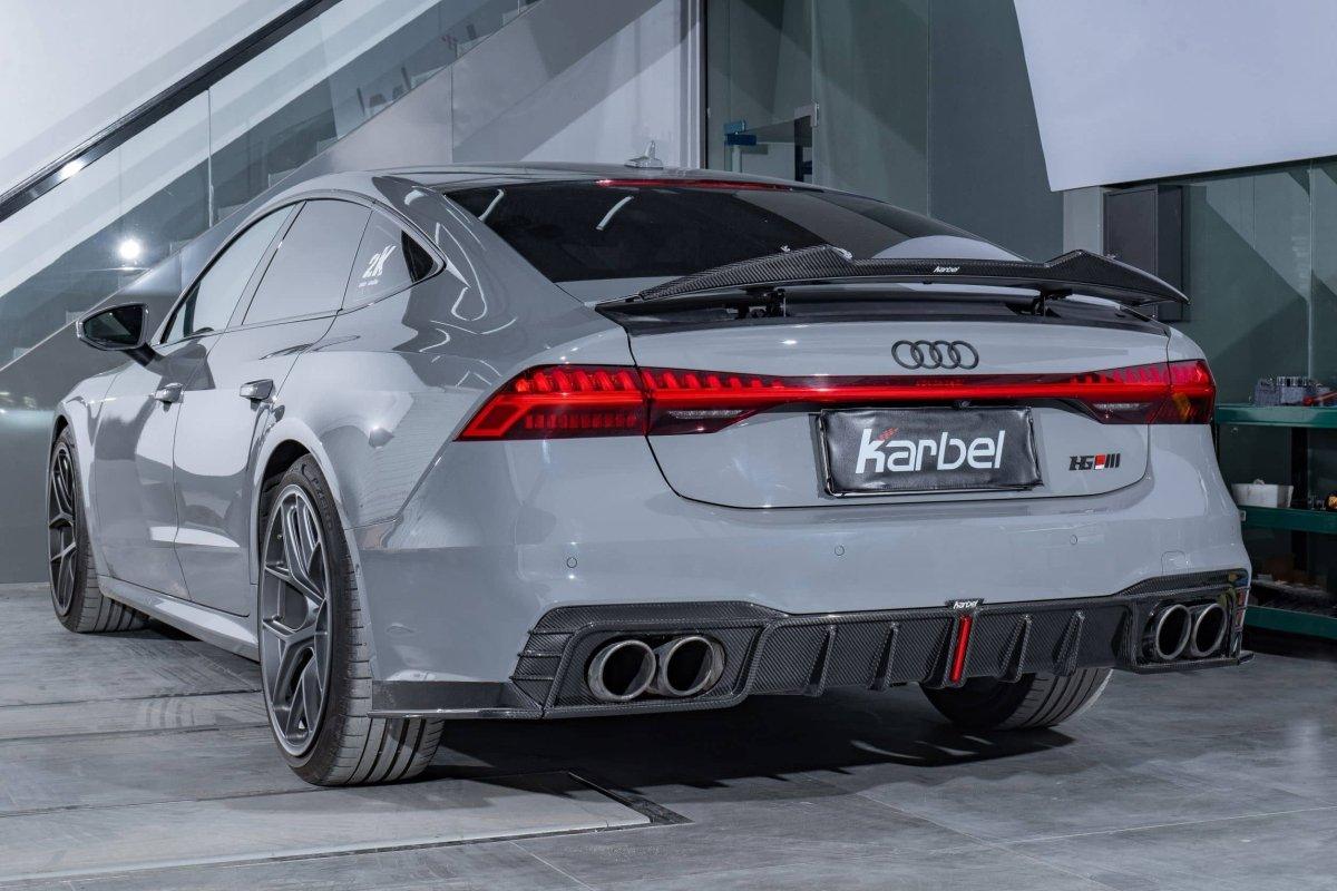 Audi S7 A7 C8 2019-ON Aftermarket Parts - Karbel Rear Diffuser Carbon ...