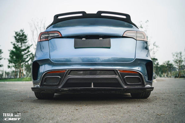 New Release! CMST Tuning Carbon Fiber Rear Bumper ver.1 for Tesla Model Y - Performance SpeedShop