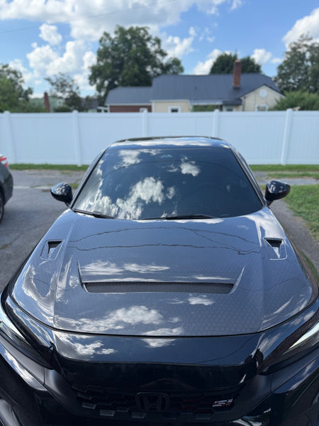 CMST Tuning V1 Vented Hood Bonnet for Honda Civic 11th Gen FE1 FE2 FE4 Carbon Fiber/FRP