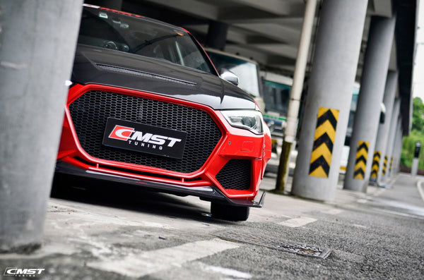 CMST Tuning Front Bumper & Carbon Fiber Lip for Audi A3 S3 RS3 2014 - 2016