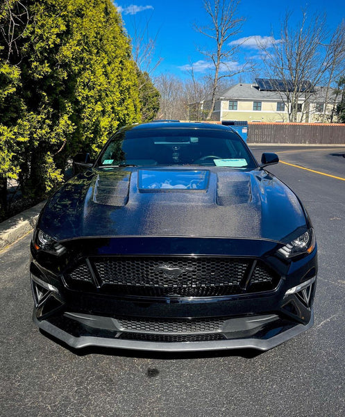 CMST Tuning Carbon Fiber Glass Transparent Hood for Ford Mustang S550.2 2018-2022