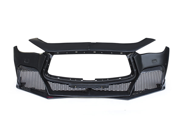 CMST Carbon Fiber Front Bumper & Front Lip for Infiniti Q50 to Project Black S Concept 2014-2022