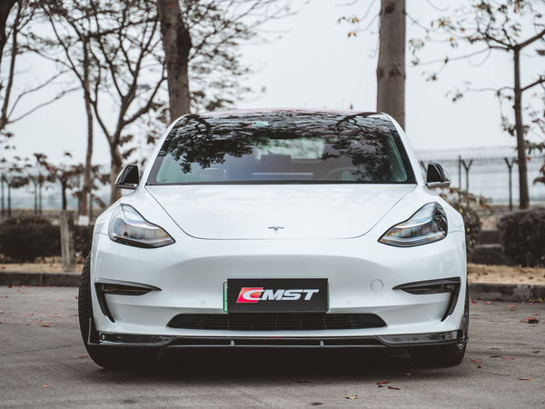 CMST Tesla Model 3 Carbon Fiber Front Lip Ver.2