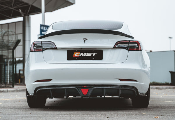 CMST Tesla Model 3 Carbon Fiber Rear Diffuser Ver.2