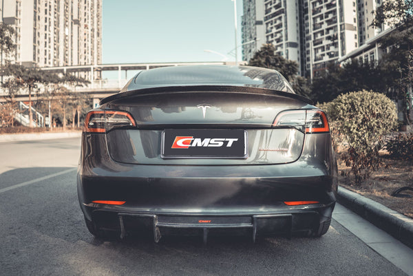 CMST Tesla Model 3 Carbon Fiber Rear Spoiler Ver.2