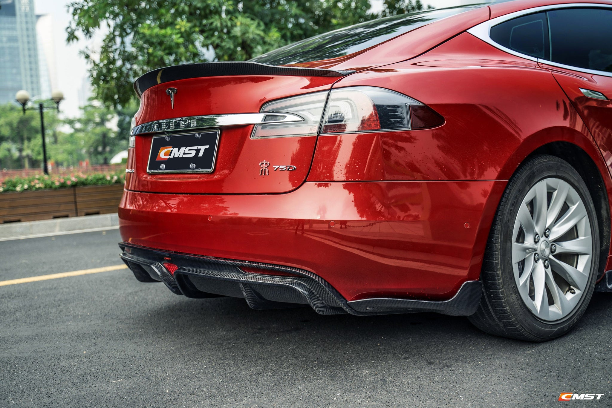 CMST Carbon Fiber Rear Spoiler for Tesla Model S 2013-2019 – CMST Tuning