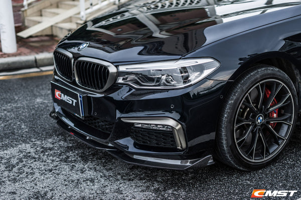 CMST Tuning Carbon Fiber Front Bumper Upper Valences for BMW 5 Series G30 / G31 2017-2020  Pre-facelift