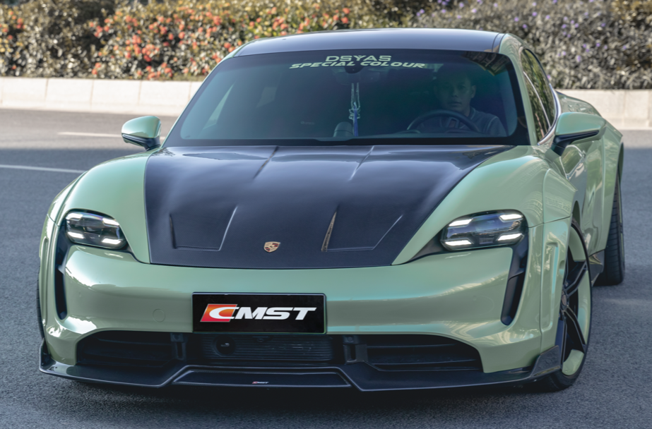 CMST Tuning Carbon Fiber Front Lip for Porsche Taycan Turbo & Turbo S