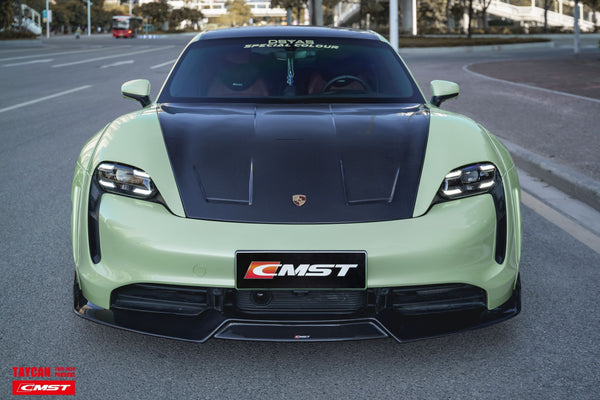 CMST Tuning Carbon Fiber Front Lip for Porsche Taycan Turbo & Turbo S