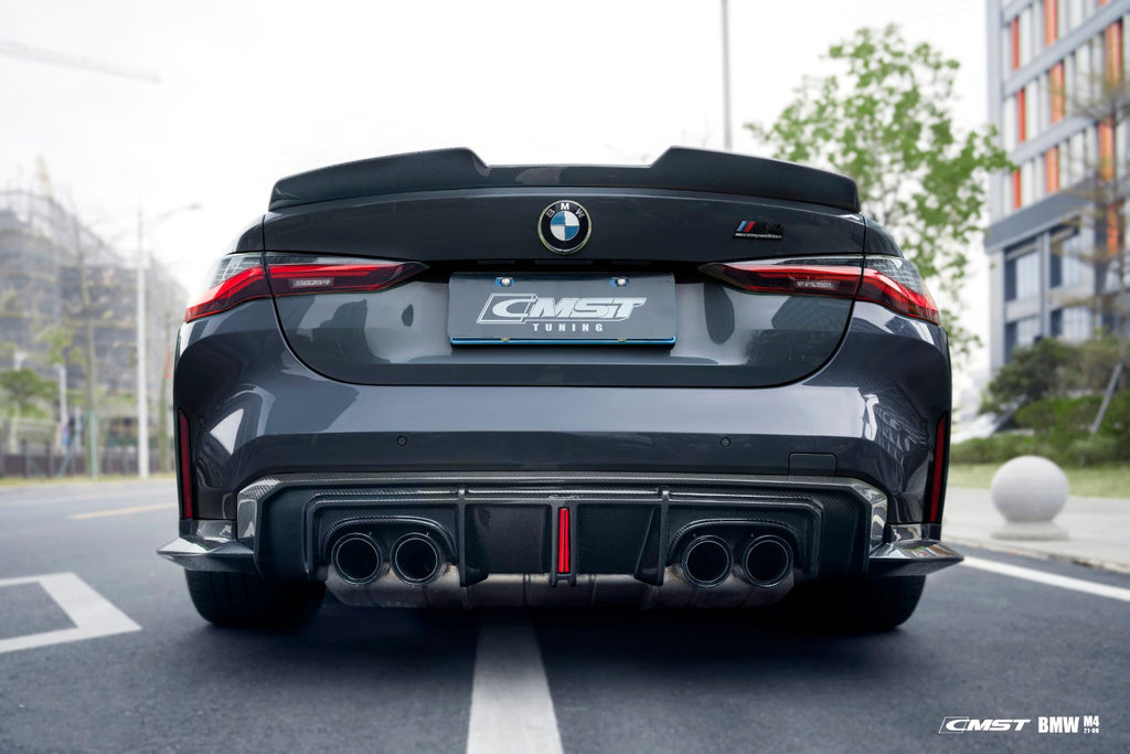 CMST Tuning Pre-preg Carbon Fiber Rear Diffuser & Canards For BMW M4 G