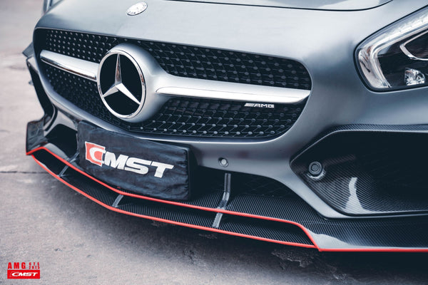 CMST Tuning Carbon Fiber Front Intake Vent Trim Cover for Mercedes Benz C190 AMG GT GTS 2015-2017