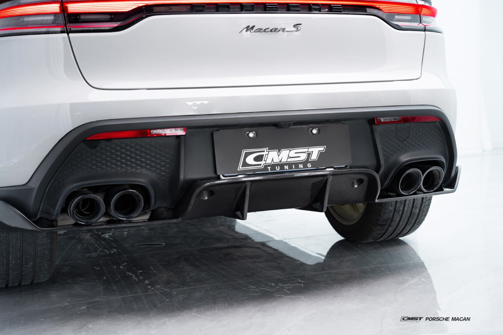 CMST Tuning Pre-preg Carbon Fiber Rear Diffuser for Porsche Macan Base / S / T 2022-ON