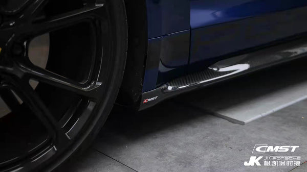 CMST Tuning Carbon Fiber Side Skirts for Porsche Taycan & 4S & Turbo & Turbo S