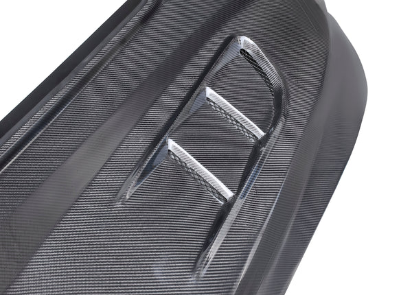 CMST Tuning Carbon Fiber Glass Transparent Hood Stage 2 ( Raised 2 inches ) for Ford Mustang S550.1 2015- 2017