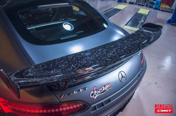 CMST Tuning Carbon Fiber Rear Spoiler Wing Ver.2 for Mercedes Benz C190 AMG GT GTS GTC 2015-2021