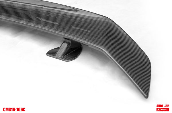 CMST Tuning Carbon Fiber Rear Spoiler Wing ver.3 for Audi RS3 2018-2020 & S3 & A3 S Line & A3 2014-2020