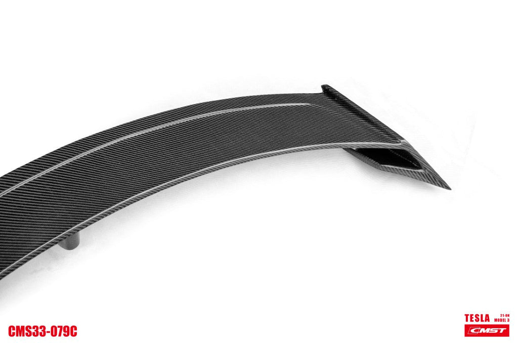 CMST Dry Carbon Fiber Rear Wing Spoiler for Tesla Model 3 Highland 202 –  CarGym