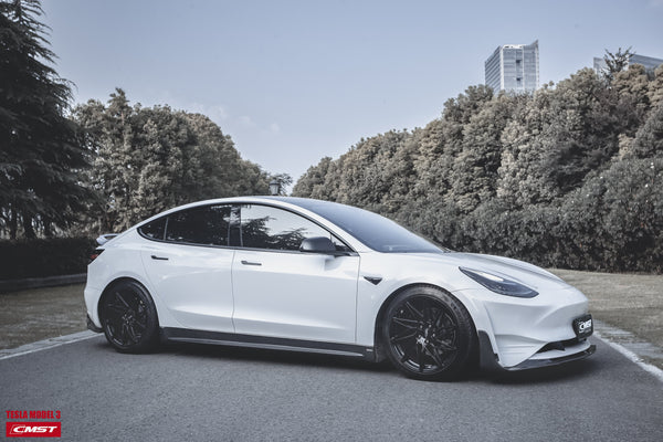 New Release!! CMST Tuning Carbon Fiber Front Bumper & Front Lip for Tesla Model 3 Ver.2
